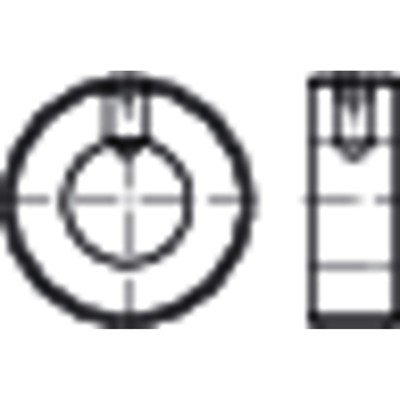 NOBRAND - Stellringe m.Gewindestift-leichte Reihe, DIN 705 Stahl blank A 10x 20x 10