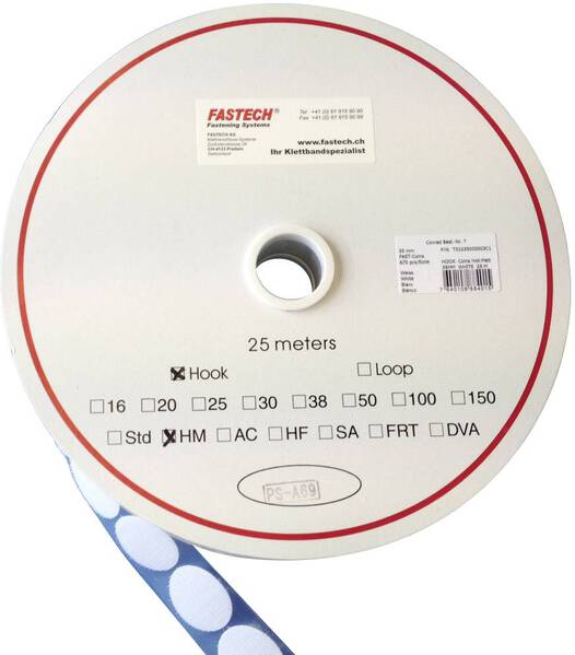 FASTECH® T01035000003C1 Klettpunkt zum Aufkleben Hotmelt Haftteil (Ø) 35 mm Weiß 1 St.