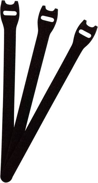FASTECH® E1-2-330-B100 Klettkabelbinder zum Bündeln Haft- und Flauschteil (L x B) 200 mm x 13 mm Schwarz 1 St.