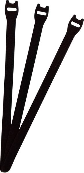FASTECH® E1-3-330-B100 Klettkabelbinder zum Bündeln Haft- und Flauschteil (L x B) 250 mm x 13 mm Schwarz 1 St.