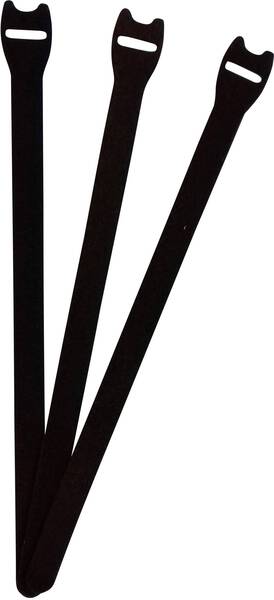 FASTECH® E1-4-330-B100 Klettkabelbinder zum Bündeln Haft- und Flauschteil (L x B) 304 mm x 16 mm Schwarz 1 St.