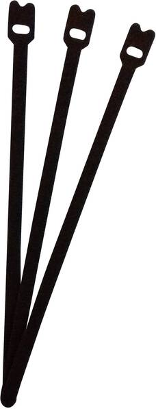 FASTECH® ETK-7-200-9999 Klettkabelbinder zum Bündeln Haft- und Flauschteil (L x B) 200 mm x 7 mm Schwarz 1 St.
