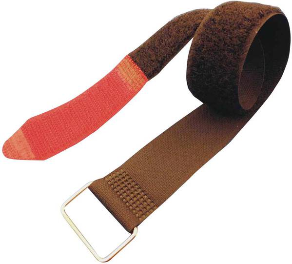 FASTECH® F101-50-2000M Klettband mit Gurt Haft- und Flauschteil (L x B) 2000 mm x 50 mm Schwarz, Rot 1 St.