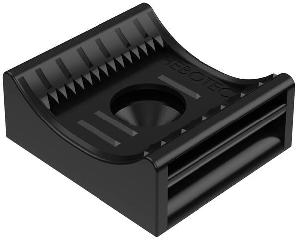 Hebotec KBS 8 - 35 Klettbandsockel zum Anschrauben Schwarz 1 St.