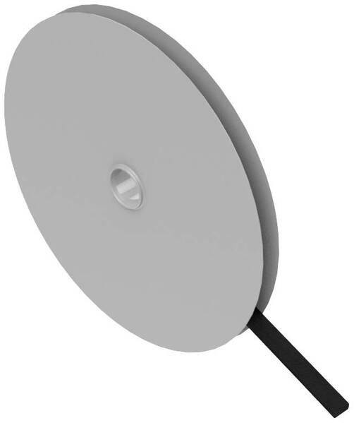Hebotec 11-KE07005FRT Klettband zum Bündeln Haft- und Flauschteil (L x B) 5000 mm x 7.5 mm Schwarz 5 m