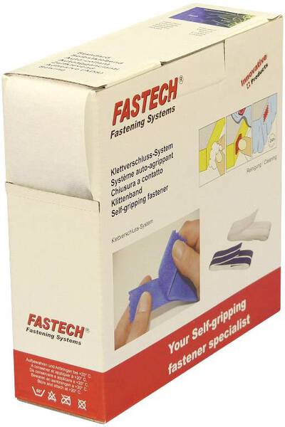 FASTECH® B50-STD-L-000010 Klettband zum Aufnähen Flauschteil (L x B) 10 m x 50 mm Weiß 10 m
