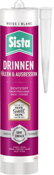 Sista SLIWS Sanitär-Silikon Herstellerfarbe Weiß SLIWS 250 ml