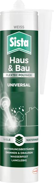 Sista Haus & Bau Dichtstoff Herstellerfarbe Weiß SHURW 280 ml