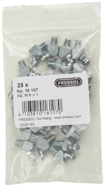 Pressol Kegelschmiernippel H2-45°, M 6 x 1-VZ-VK 25 St.