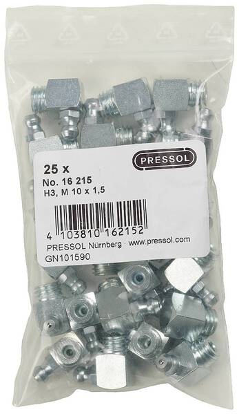 Pressol Kegelschmiernippel H3-90°, M 10 x 1,5-VZ 25 St.