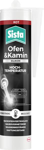 Sista Ofen & Kamin Silikon Herstellerfarbe Rot SHOR3 280 ml