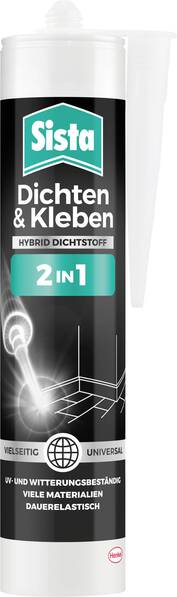 Sista 2in1 Hybrid Dicht- und Klebstoff Herstellerfarbe Weiß SHDW3 280 ml