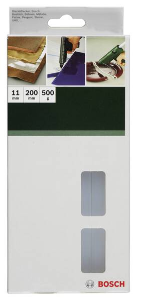 Bosch Accessories Heißklebesticks 11 mm 200 mm Transparent 500 g