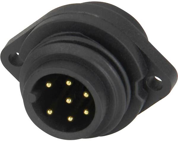 Weipu 814060 Rundstecker Stecker, Einbau vertikal Gesamtpolzahl: 6 + PE Serie (Rundsteckverbinder): WA 1 St.