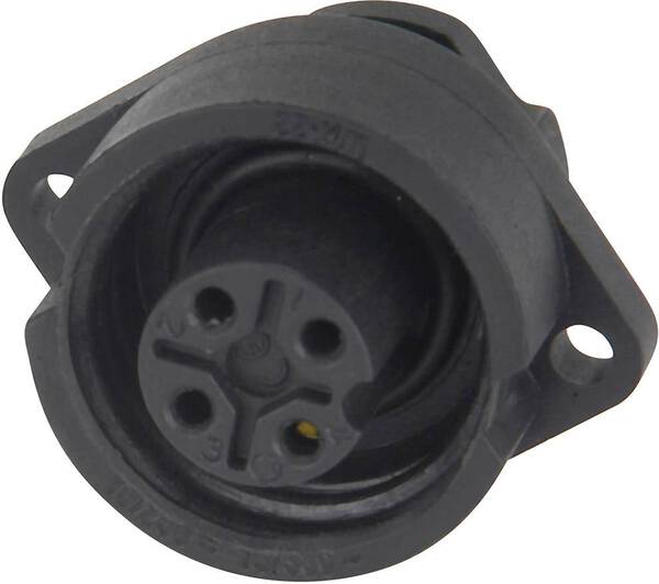 Weipu 814061 Rundstecker Buchse, Einbau vertikal Gesamtpolzahl: 3 + PE Serie (Rundsteckverbinder): WA 1 St.