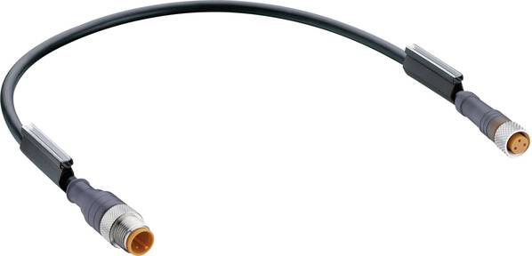 Belden 28536-1 Sensor-/Aktor-Steckverbinder, konfektioniert M12 Stecker, gerade, Buchse, gerade 30.00 cm Polzahl Sensore