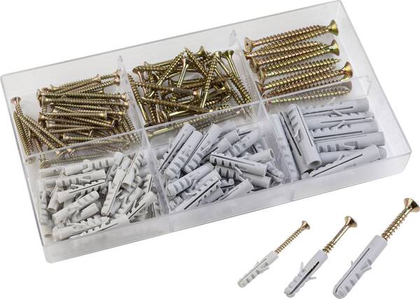 10572 Dübel-Box Inhalt 150 Teile