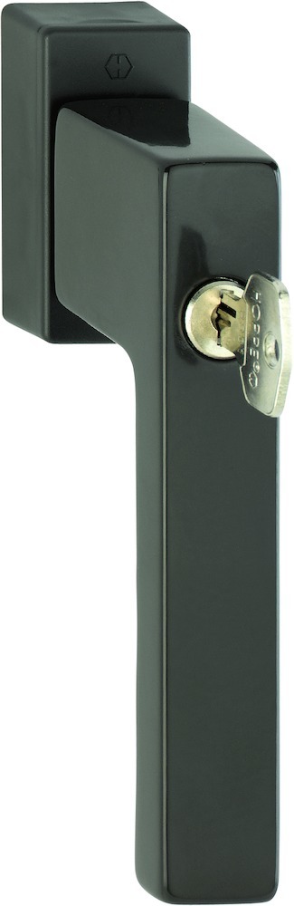 HOPPE® Fenstergriff absperrbar Toulon 0737S/US947-1 100NM, mit Schrauben, VarioFit, Aluminium, 10764830