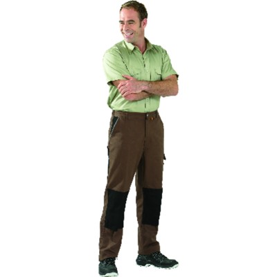 Planam - Bundhose 2126 braun/schwarz, Größe 98