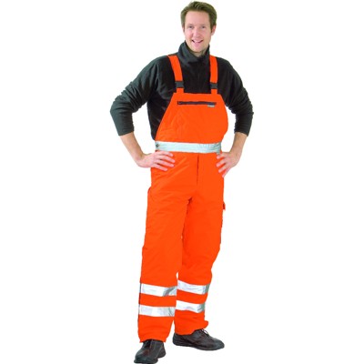 Planam - Latzhose 2063 warnorange, Größe L