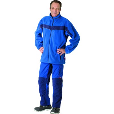 Planam - Wetter- und Kälteschutz-Fleecejacke Plaline 2561 kornblau/marine, Größe XL