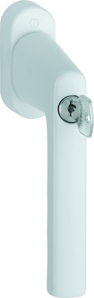 HOPPE® Fenstergriff abschließbar Hamburg 0700LS/U26, mit Schrauben, Aluminium, 11950225