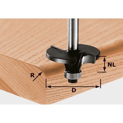 Festool - Profilfräser Radius Schaft-ø8mm HW ø42mm R 6mm