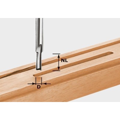 Festool - Nutfräser Schaft-ø8mm HW ø6 x 14mm