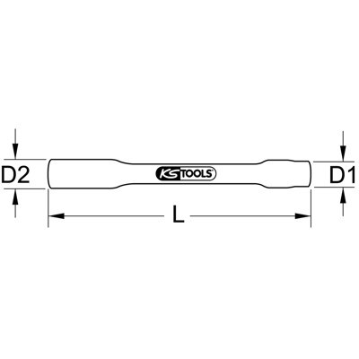 KSTOOLS® - 1/2" Stecknuss mit Schutzisolierung, XL, 30mm, 255mm