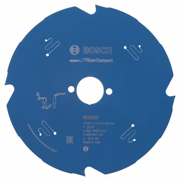 BOSCH Kreissägeblatt Expert for Fibre Cement, 190 x 30 x 2,2 mm, 4