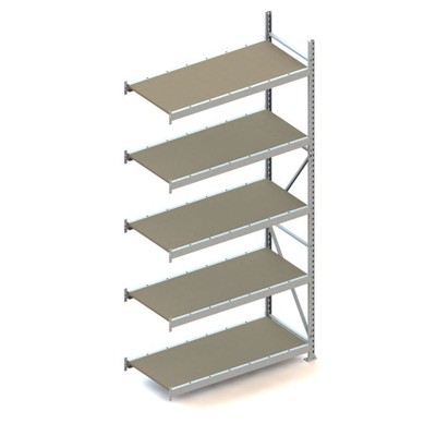 META® - MINI-RACK AR 3000 x 1400 x 650mm verzinkt kpl. mit Spanplatten mit 5 Böden