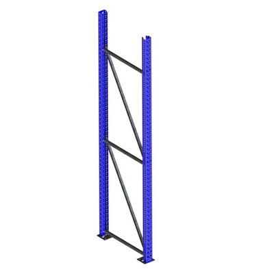 META® - Ständer 85/20 2700 x 800mm RAL 5010 kpl. multipal S mit Schlüssellochung