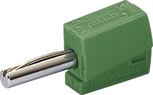 WAGO Bananenstecker Stecker, gerade Stift-Ø: 4 mm Grün 1 St.