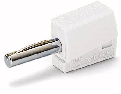 WAGO Bananenstecker Stecker, gerade Stift-Ø: 4 mm Weiß 1 St.