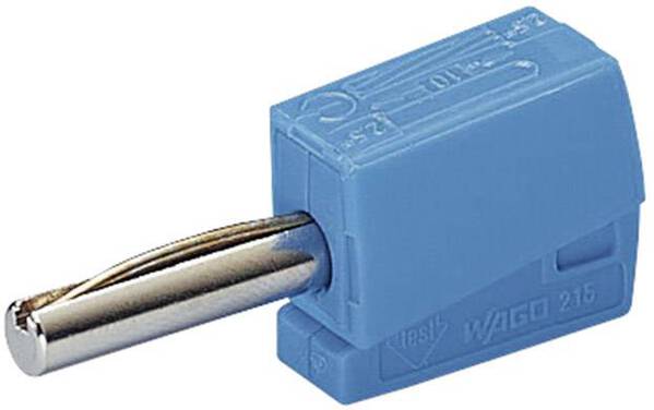 WAGO Bananenstecker Stecker, gerade Stift-Ø: 4 mm Blau 1 St.