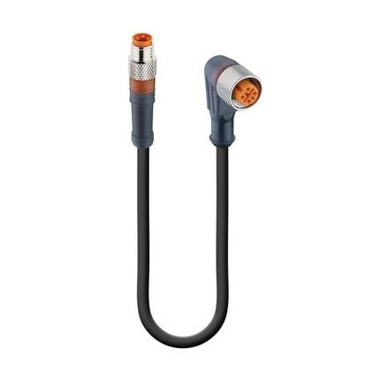 Belden 43699-1 Sensor-/Aktor-Steckverbinder, konfektioniert M8 Stecker, gerade, Buchse, gewinkelt 0.60 m Polzahl Sensore