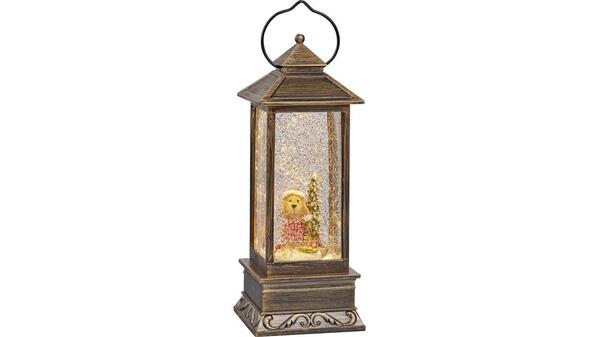 Hellum 524574 LED-Laterne Wasserlaterne im Charles Dickens Stil Warmweiß LED Bronze