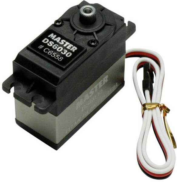 Master Standard-Servo DS6030 TG Digital-Servo Getriebe-Material: Titanium Stecksystem: Uni (Graupner