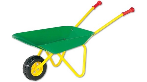 Outdoor active Schubkarre Metall grün/gelb