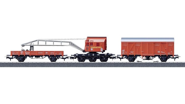 Märklin Start up 44752 H0 Feuerwehr-Bergekran-Set der DB Notfalltechnik 3teilig