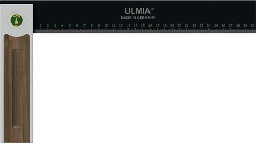 ULMIA Winkel Alu-Line 500 Schenkel-L.350mm Griff-L.195mm justierbar Alu./STA/Nussbaum