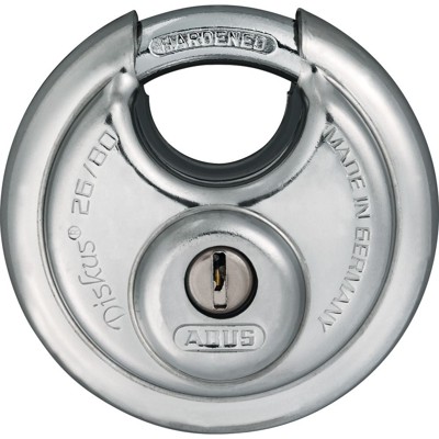 ABUS - AV-Vorhangschloss, Diskus 26WY/80, Edelstahl, 3er-Pack