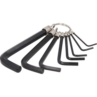 KSTOOLS® - Innensechskant-Winkelstiftschlüssel-Satz am Ring, 8-teilig 2-10mm