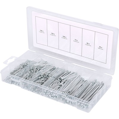 KSTOOLS® - Sortiment Splinte, 1,6 x 25,4mm - 4,0 x 63,5mm, 555-teilig