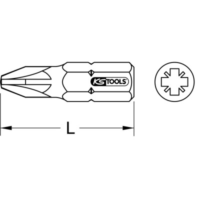 KSTOOLS® - 10mm Bit PZ, 30mm, PZ1