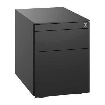 C+P - Stahl-Rollcontainer, 563x430x581mm, 9005/9005