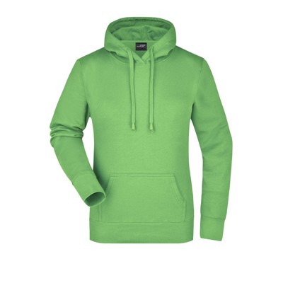 James & Nicholson - Damen Kapuzensweatshirt JN051, lime-grün, Größe XXL