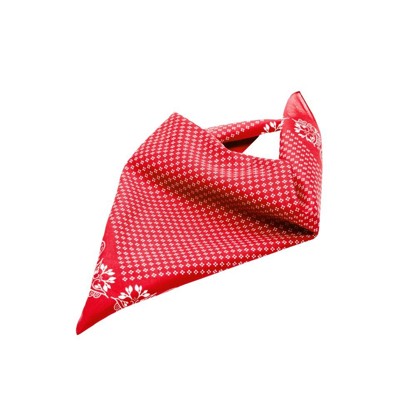 James & Nicholson - Trachten Bandana MB6400, rot/weiß, Einheitsgröße