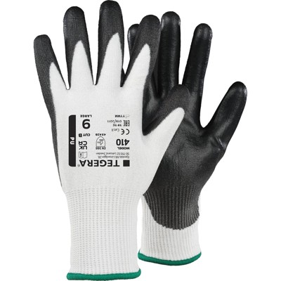 TEGERA® - Schnittschutzhandschuhe TEGERA 410, Kat. II, schwarz/weiß, Gr. 7
