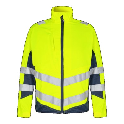 Engel - Safety Light Arbeitsjacke 1545-319, Warngelb/Blue Ink, Größe 6XL